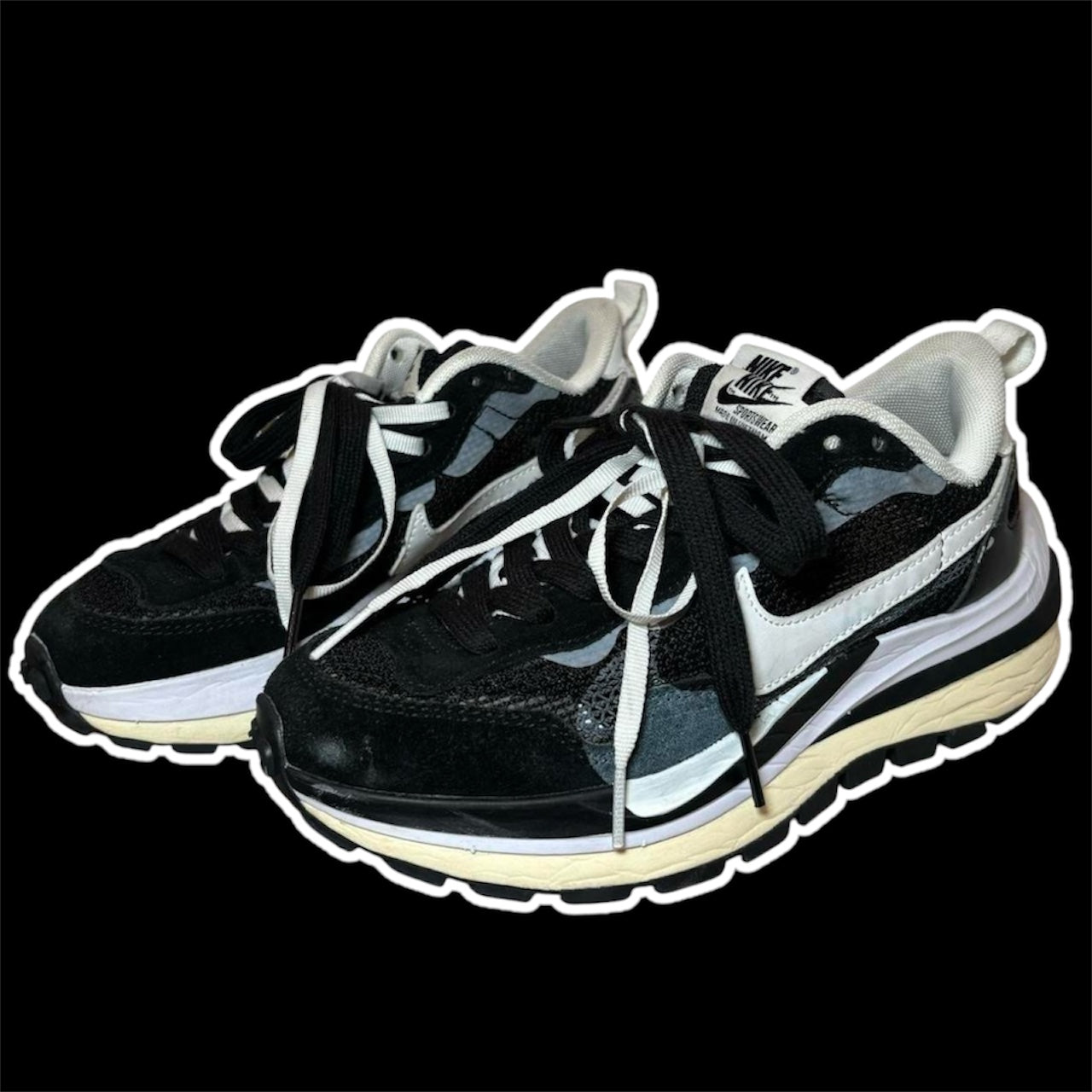 Sacai x Nike VaporWaffle Black White *