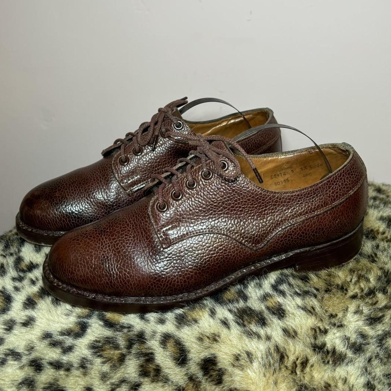 Vintage 1970s brown leather brogues