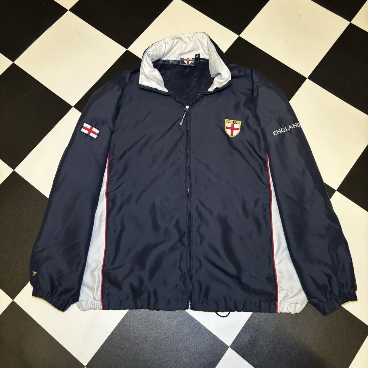 Vintage 2004 England Windbreaker Jacket / Zip Up