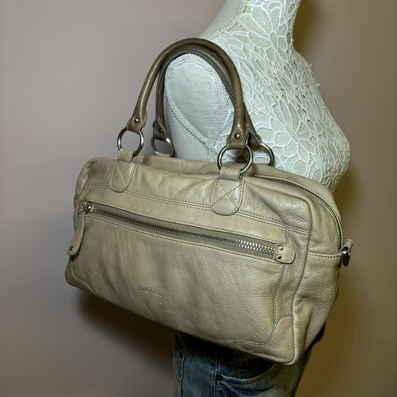 vintage y2k leather shoulder bag by picard*