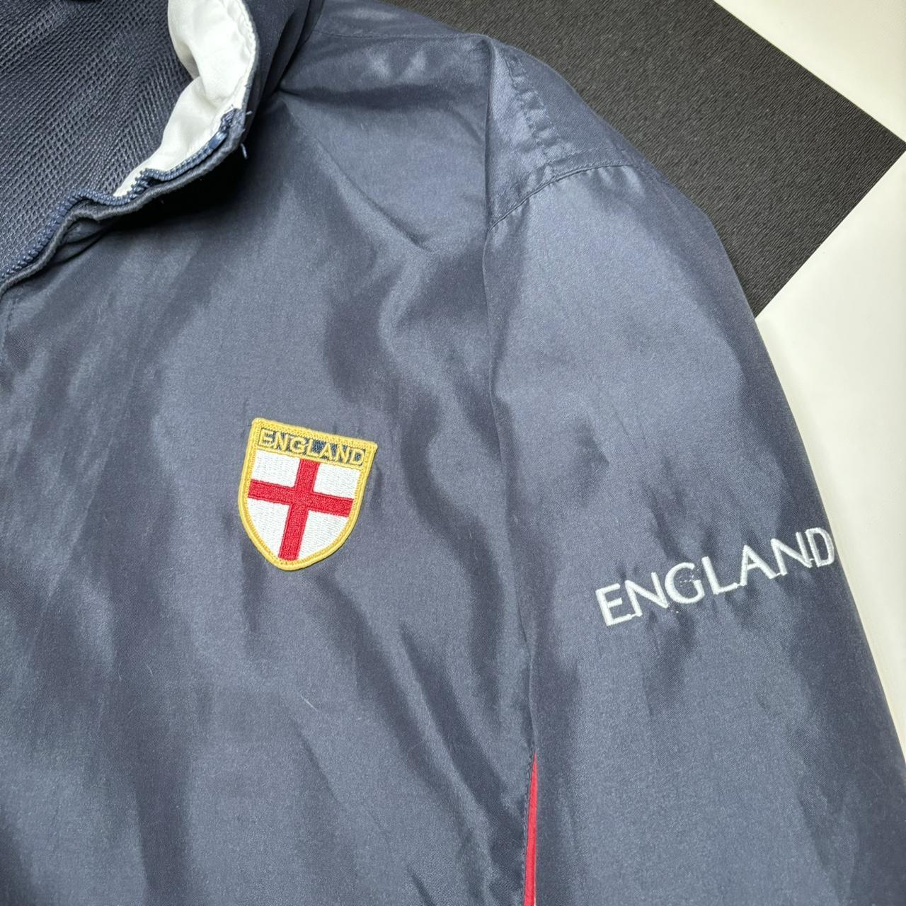 Vintage 2004 England Windbreaker Jacket / Zip Up