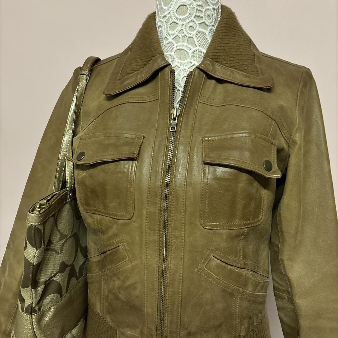 Vintage Y2K Leather Jacket by Vero Moda
