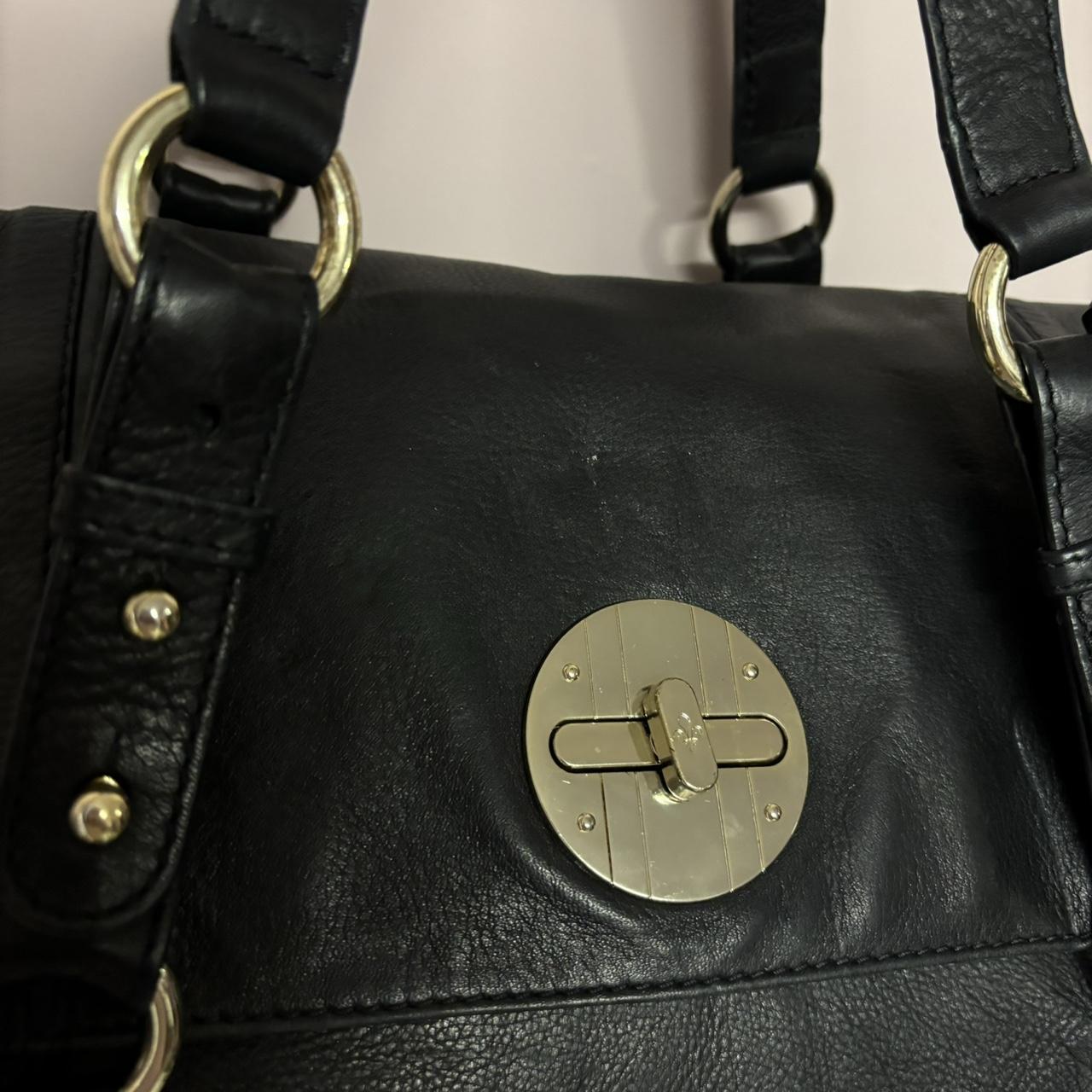 Vintage y2k black leather shoulder bag by Patrick Cox
