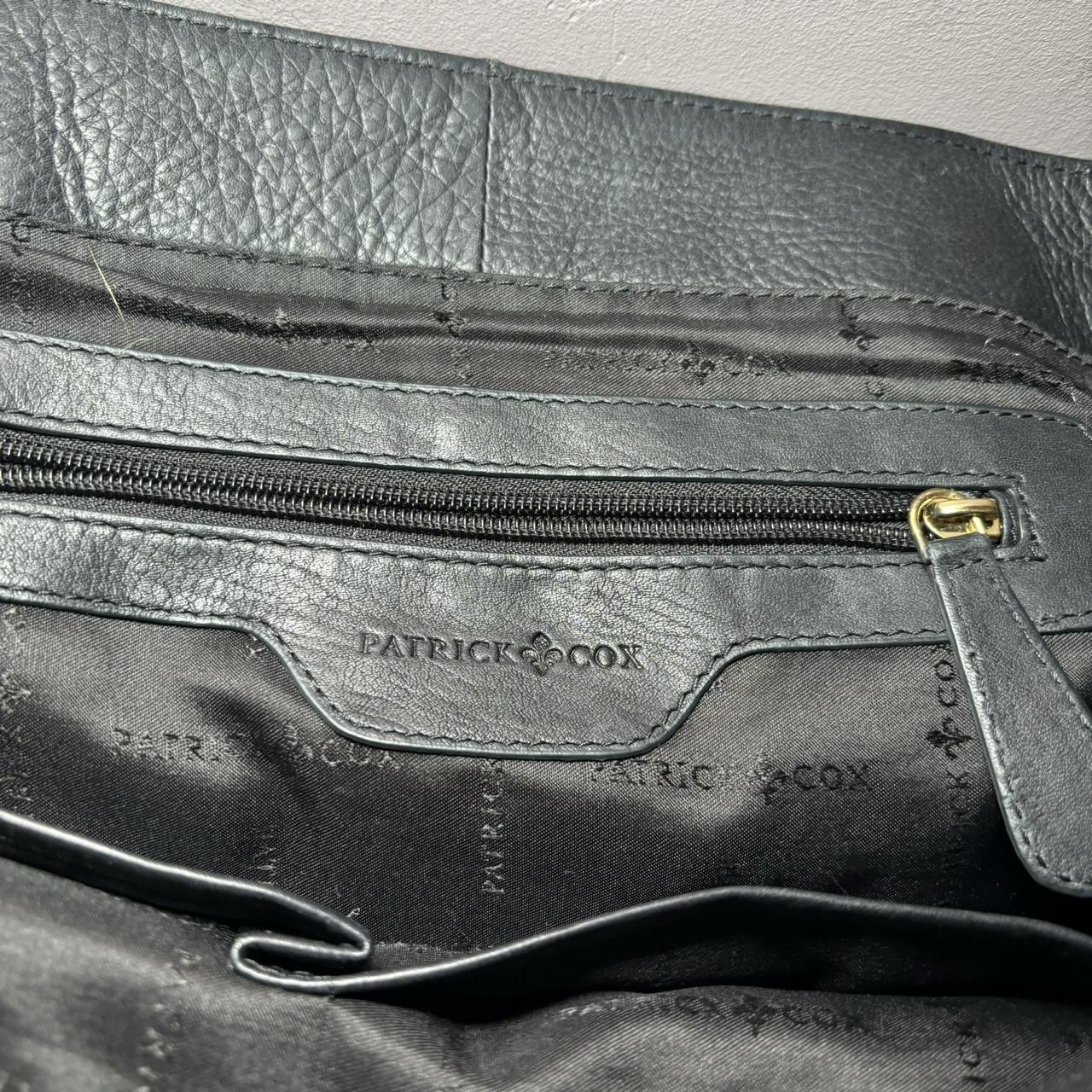 Vintage y2k black leather shoulder bag by Patrick Cox