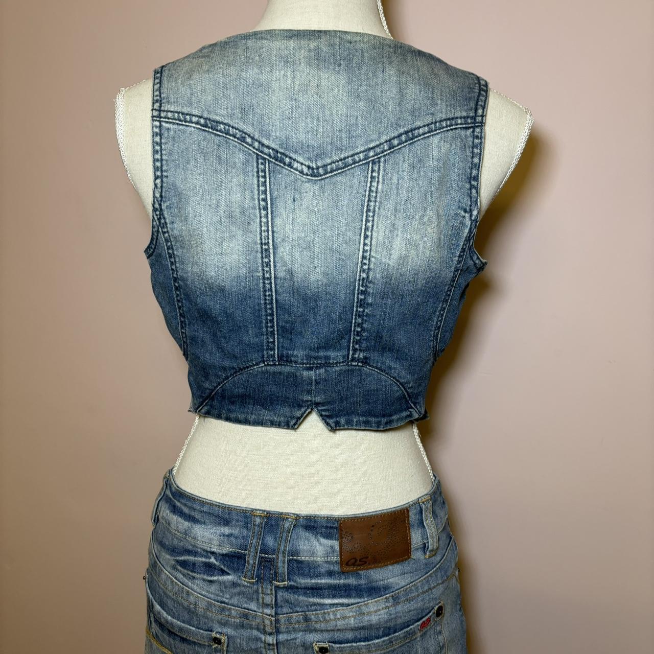 Vintage Y2k Denim Waistcoat