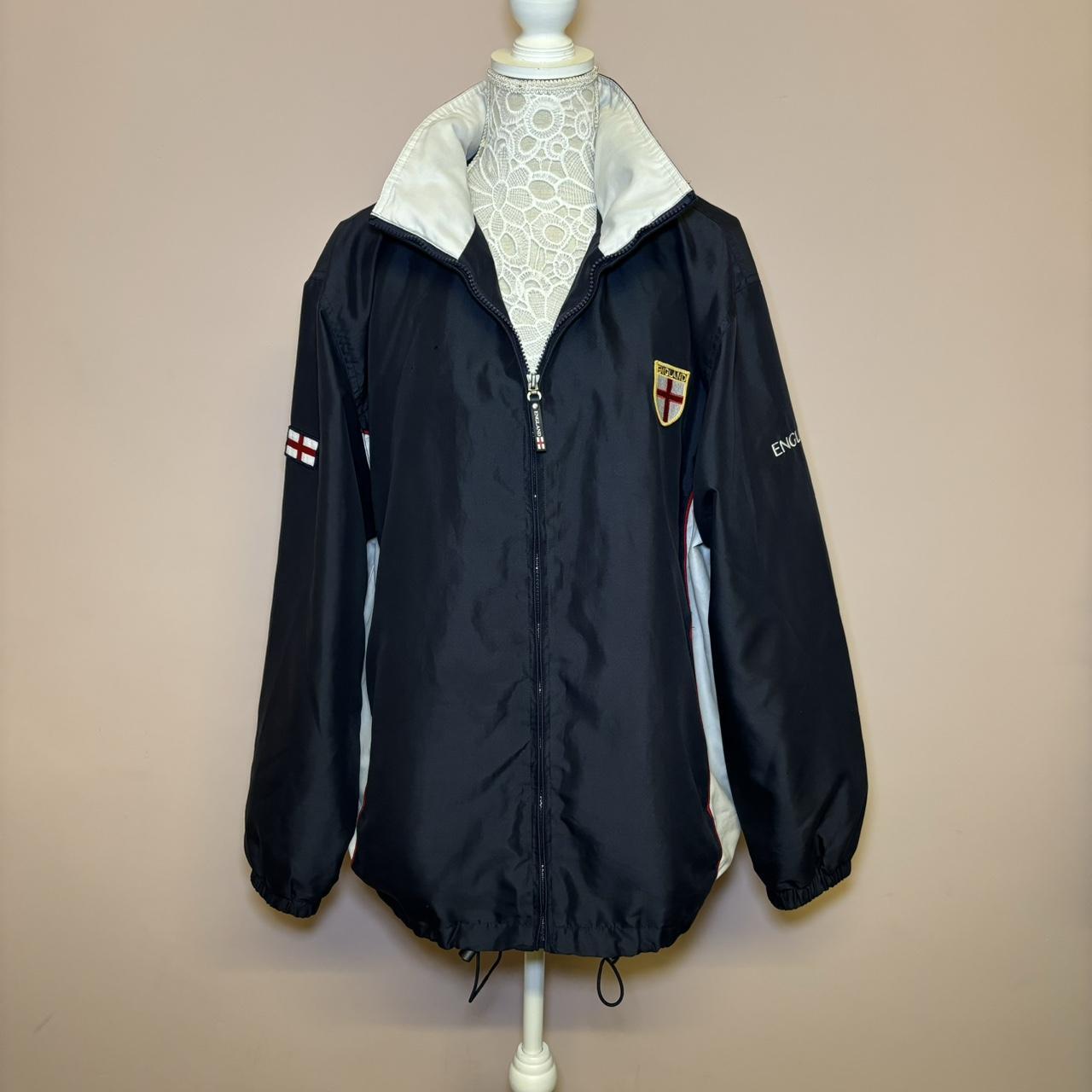 Vintage 2004 England Windbreaker Jacket / Zip Up