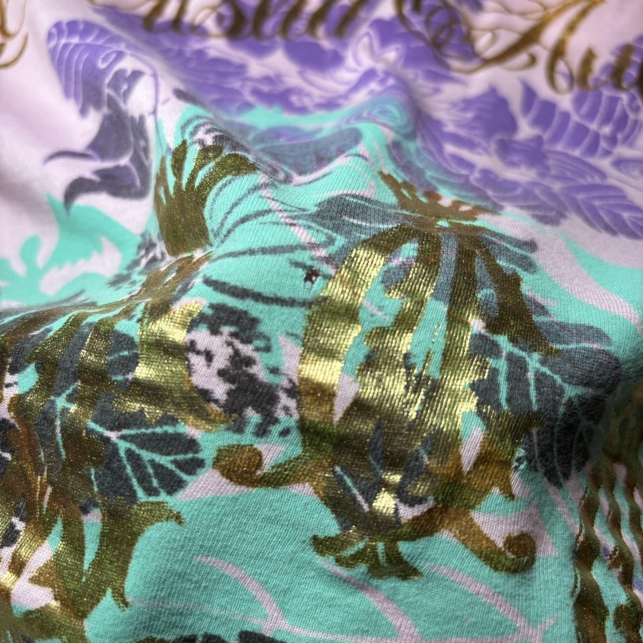 Vintage Y2k Christian Audigier graphic baby tee