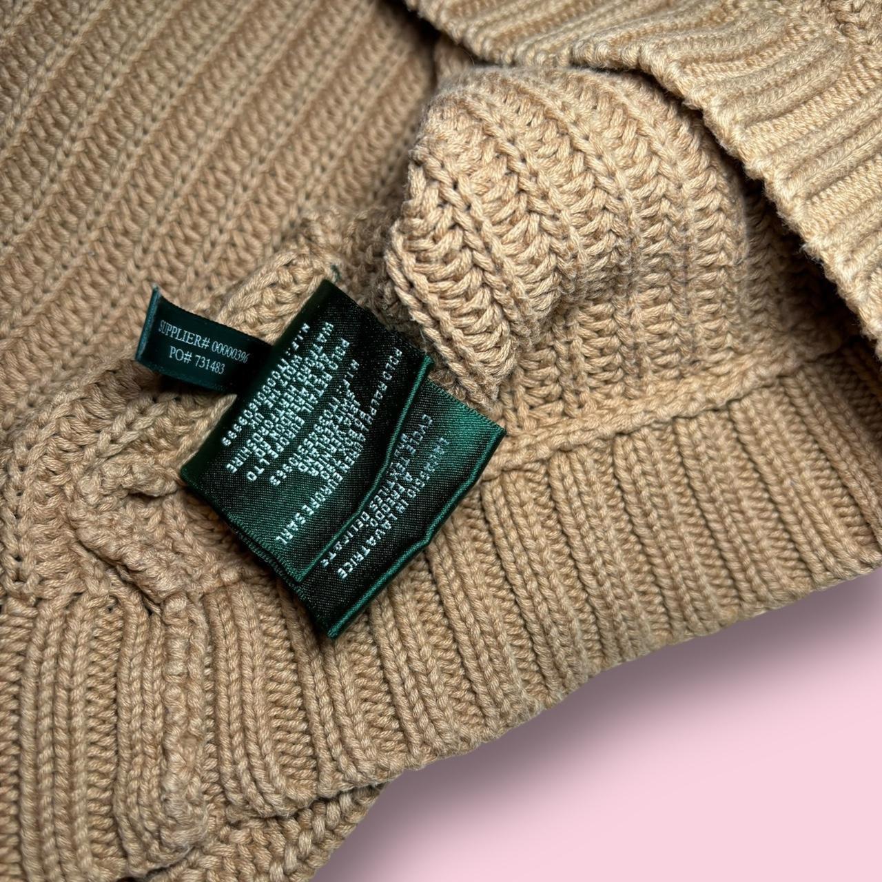 Chunky Knit V-neck Cardigan by Ralph Lauren