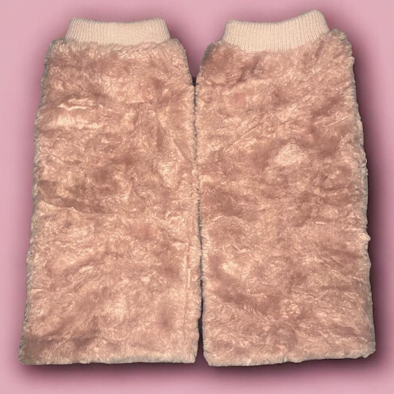 Vintage Y2k faux fur leg warmers