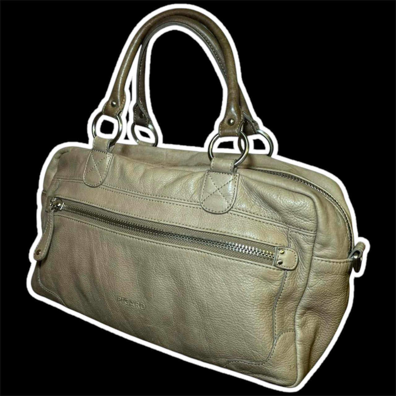 vintage y2k leather shoulder bag by picard*