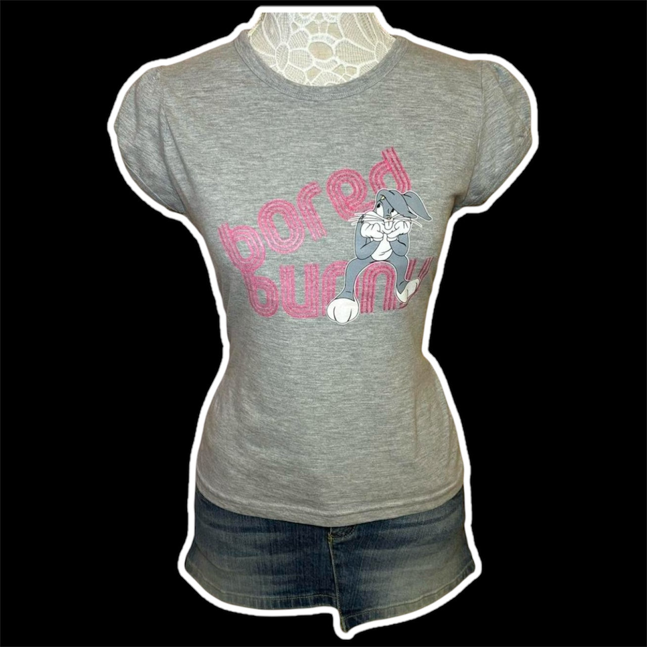 Vintage Y2k baby tee by Looney Tunes