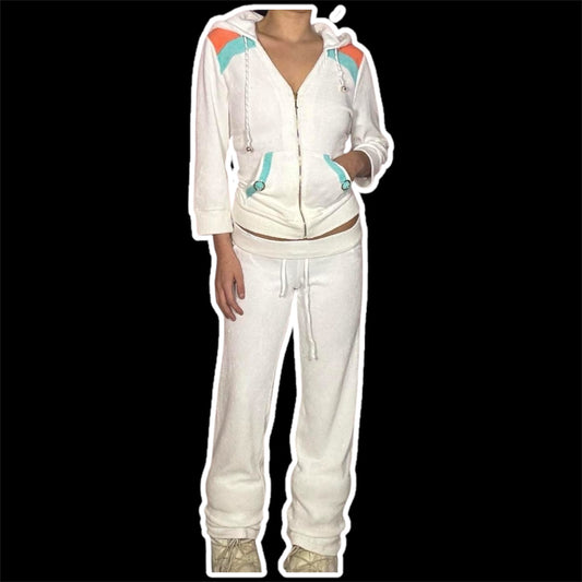 Vintage Y2k white Juicy Couture tracksuit