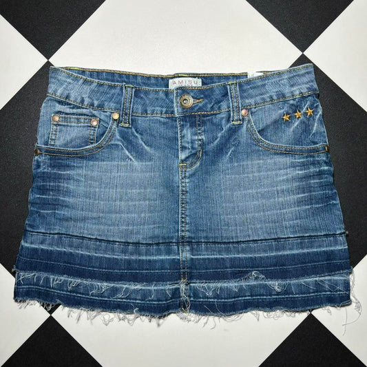 Vintage Y2k Denim Mini Skirt