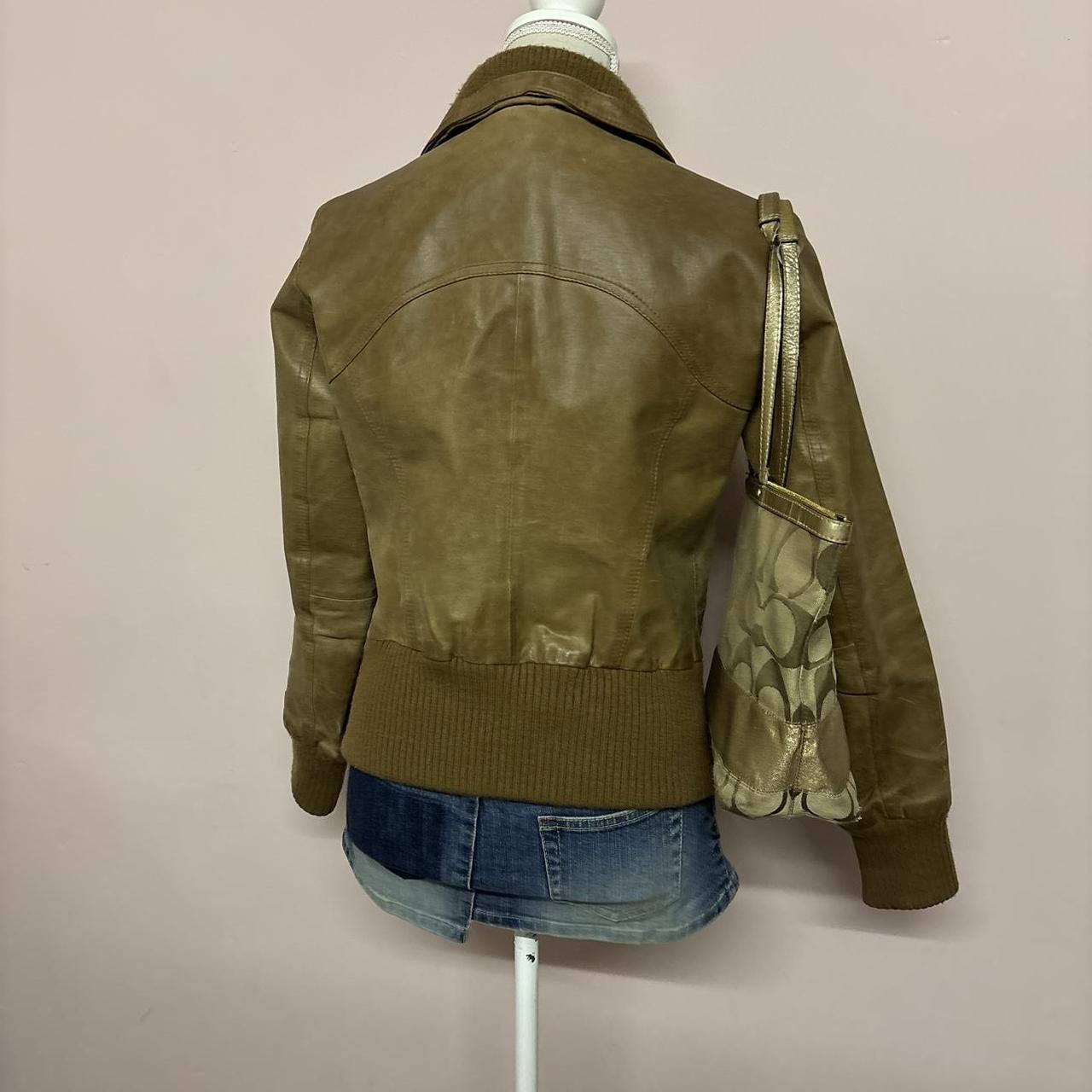 Vintage Y2K Leather Jacket by Vero Moda