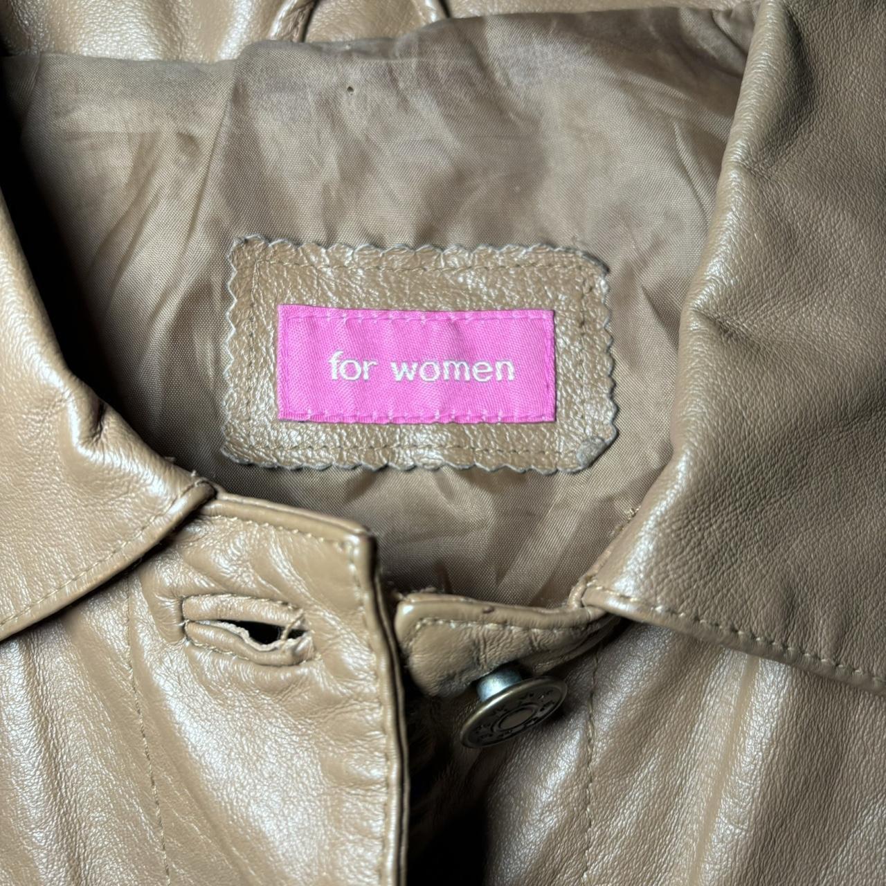 Vintage y2k brown leather jacket by For Women