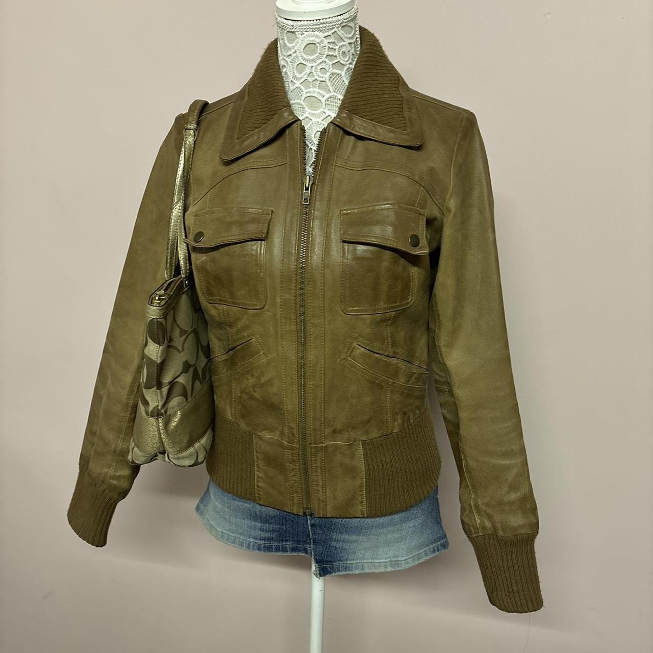 Vintage Y2K Leather Jacket by Vero Moda