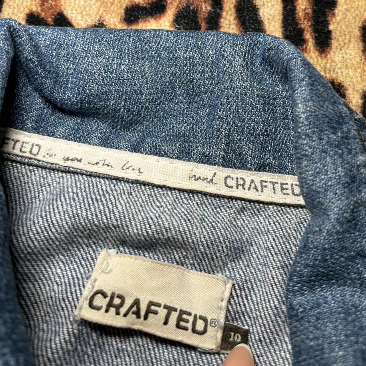 Vintage y2k denim jacket by Crafted