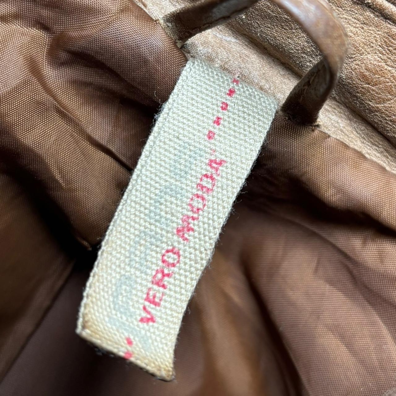 Vintage Y2K Leather Jacket by Vero Moda