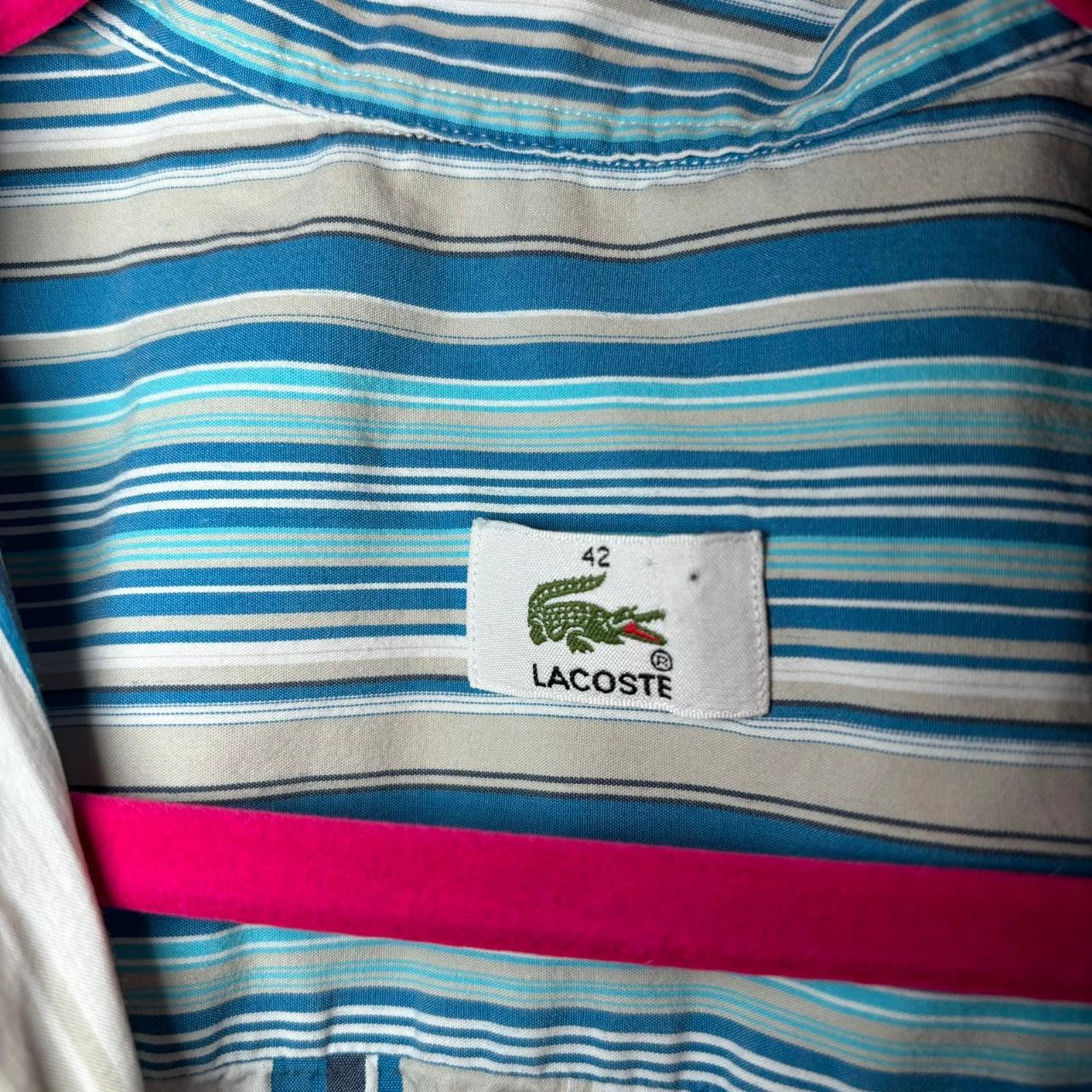 vintage y2k lacoste short sleeved shirt - free UK shipping