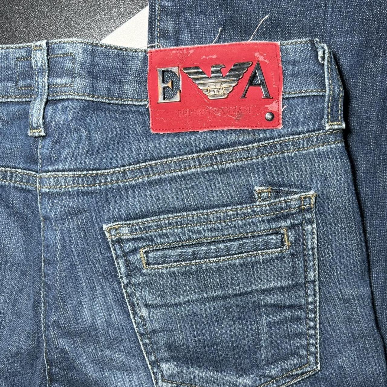 Navy Y2k Emporio Armani Low Rise Bootcut Jeans